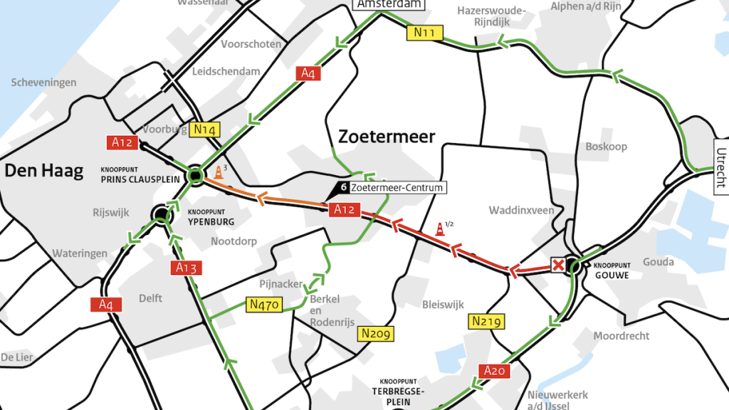 Werkzaamheden A12 november 2025 Werkzaamheden A12 november 2025